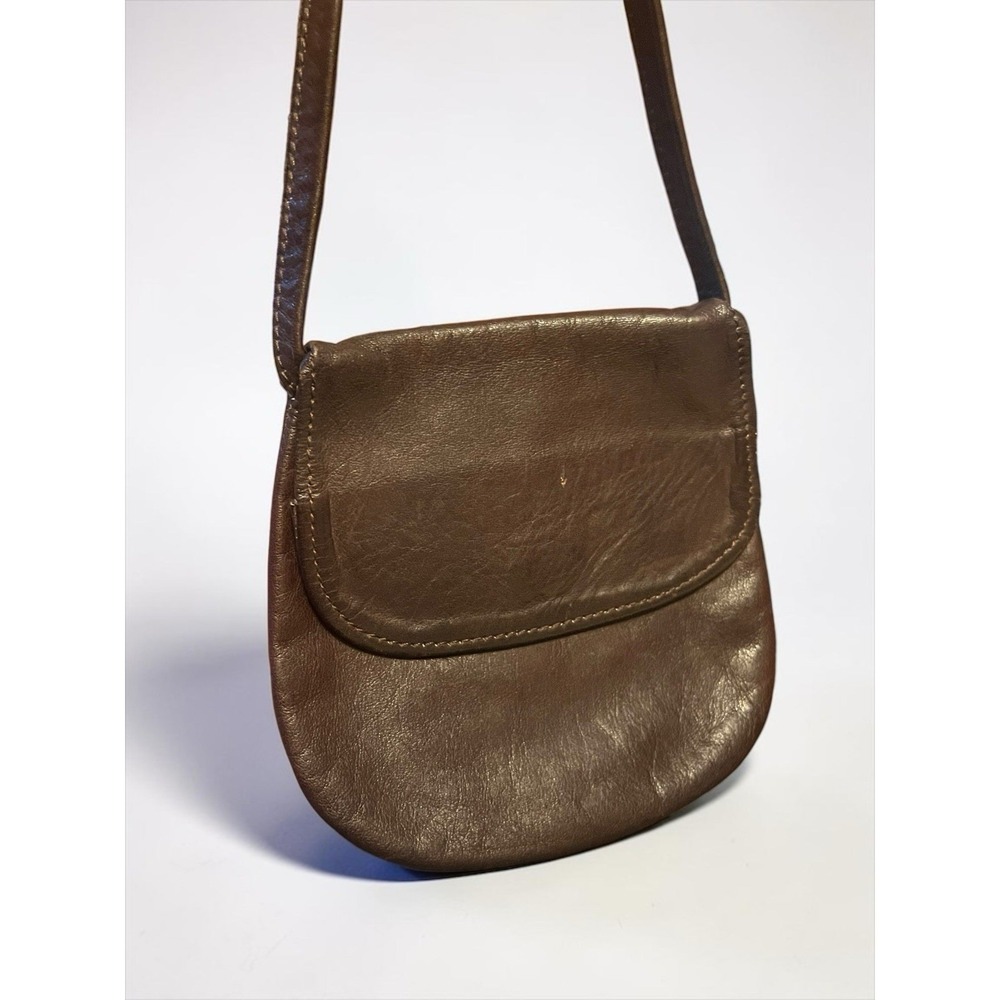 Handmade Leather Crossbody Pouch Bag Rustic Boho Minimalist Satchel